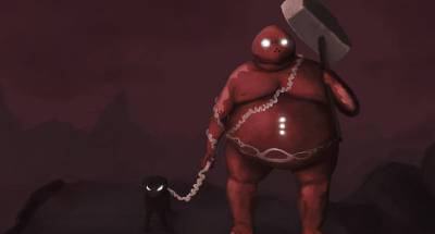 Red fat monster painting Red fat monster painting